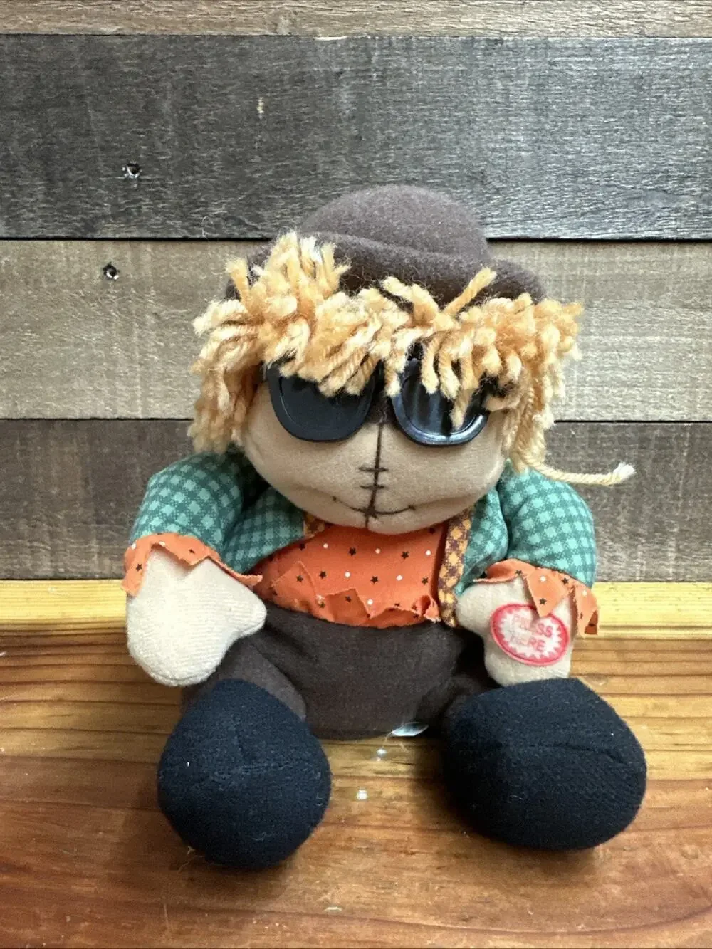Vintage Halloween Magic Scarecrow Halloween Dancing Singing Pal Plush